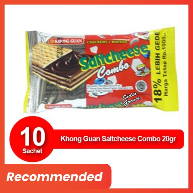 

Khong Guan Saltcheese Combo 1 renceng isi 10 Sachet x 20gr