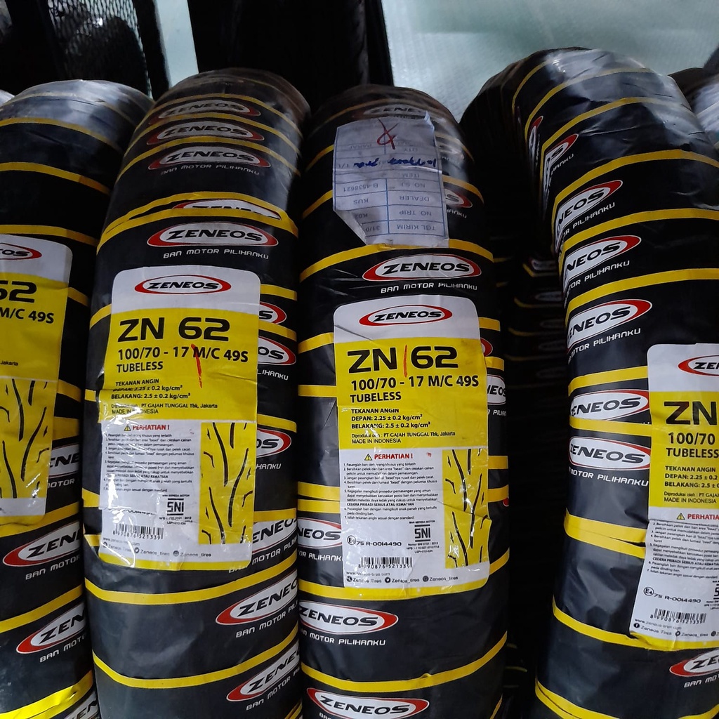 Ban motor bebek Zeneos ZN62 100 70 17 Tubeless