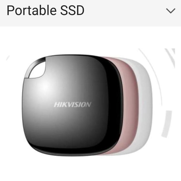 Portable SSD Hikvision 120GB USB type C Garansi 3 tahun - Hitam