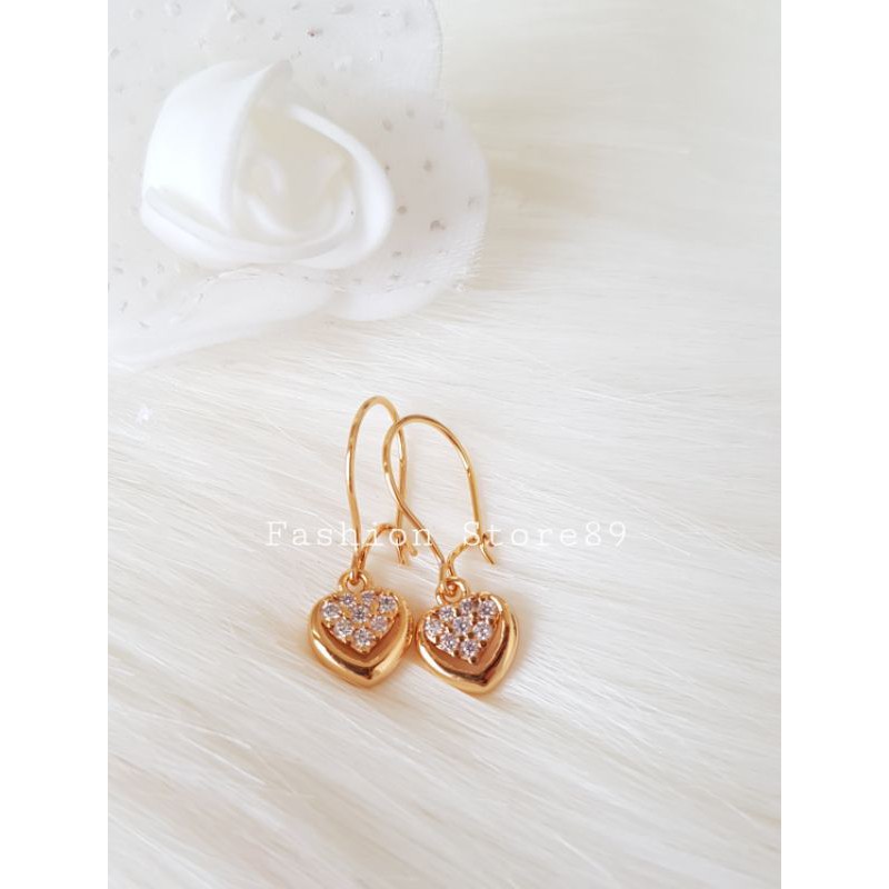 Anting Jurai Love import xuping perhiasan lapis emas xuping bestseller