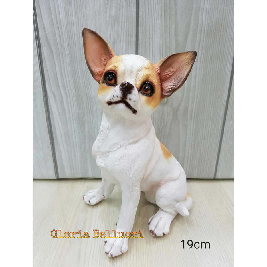 Mars_venus -  Patung Pajangan Miniatur Anjing Cihuahua Petshop