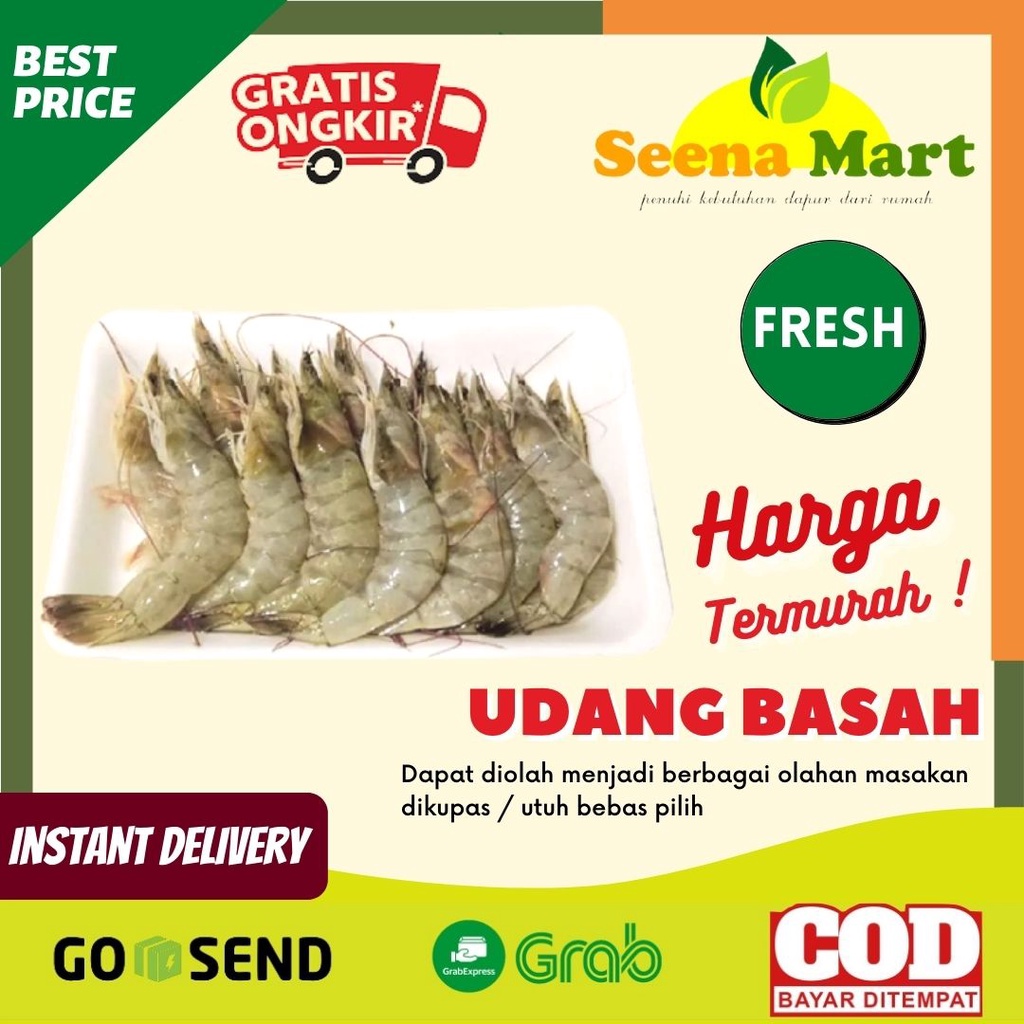 

Udang Udang Segar Udang Makanan Segar Seafood Segar Olahan Laut Udang Basah Udang Tambak 500 gr