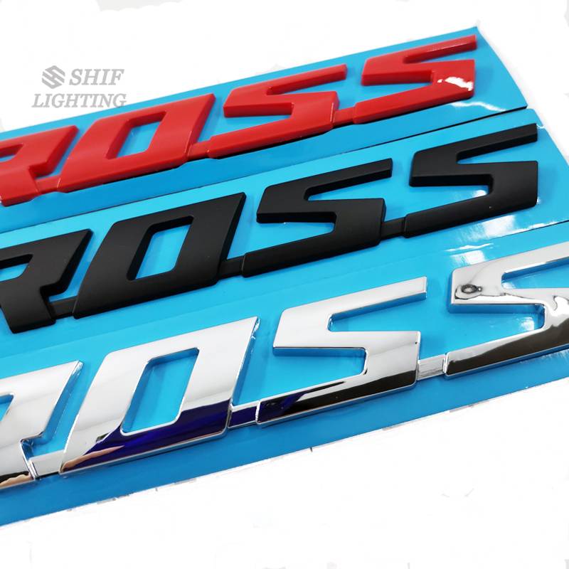 1pc Stiker Emblem V-CROSS Bahan ABS Untuk Bagasi Belakang Mobil ISUZU