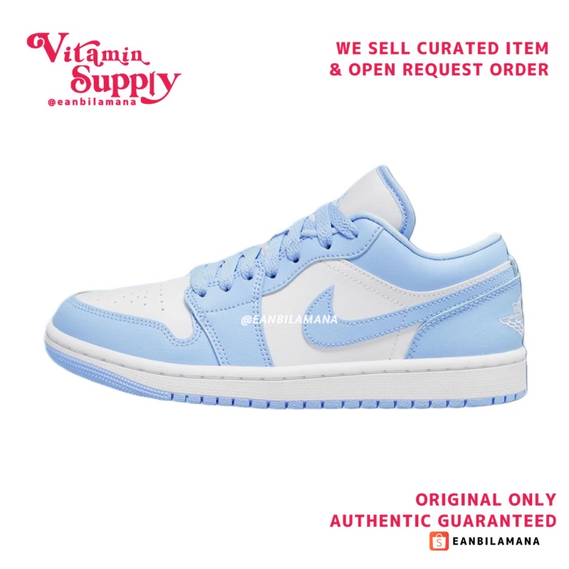 AIR JORDAN 1 LOW WMNS 'UNIVERSITY BLUE/ALUMUNIUM BLUE'
