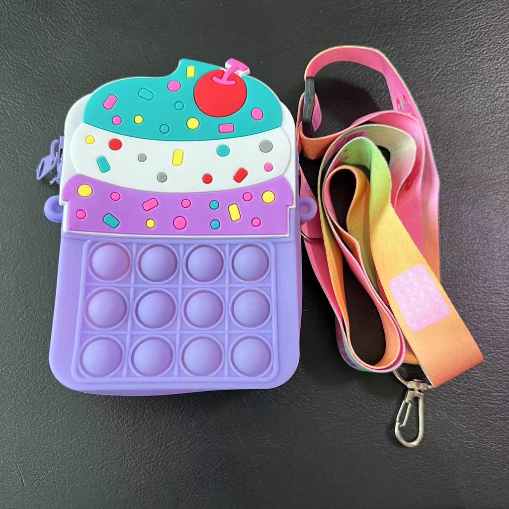 TAS POP IT CUP CAKE / TAS POP IT ANAK PEREMPUAN / TAS POP IT LUCU / TAS POP IT PREMIUM MURAH