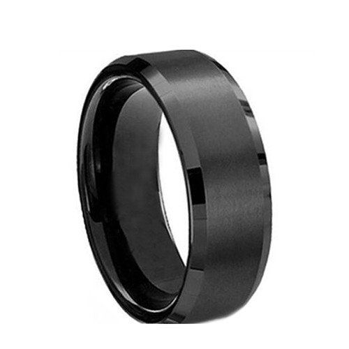 Fashion Perhiasan Cincin Pasangan Unisex Model Cincin Band Bahan Titanium untuk Cincin Pernikahan