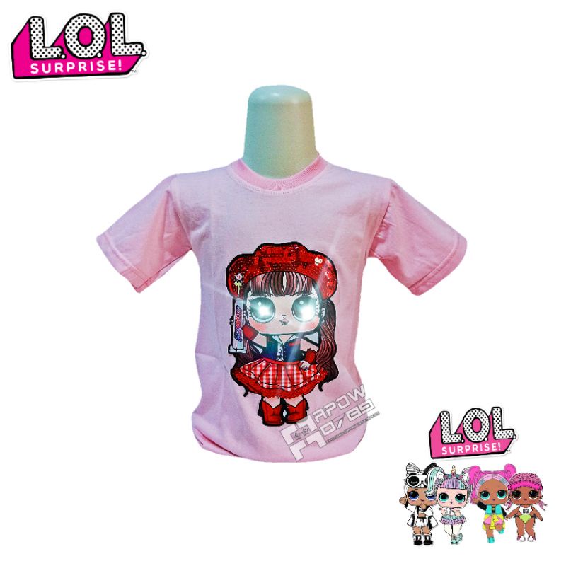 STUFFGIRL - KAOS ANAK PEREMPUAN UMUR 2-10TAHUN LOL LED - KAOSANAK LED PEREMPUAN