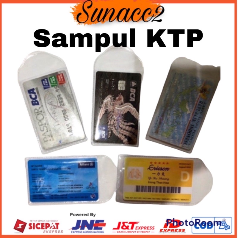 Sampul Plastik KTP Etoll Cover Kartu ATM Asuransi Dll Grosir