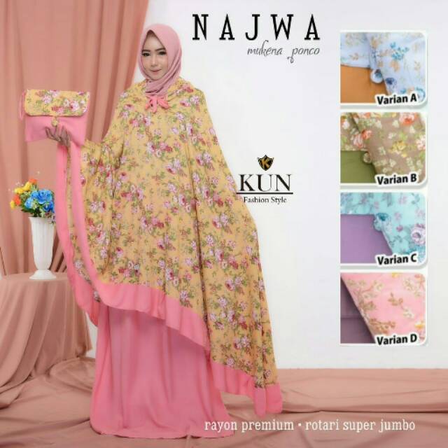 Najwa Mukena By KUN | Suplier Hijab Solo| Grosir