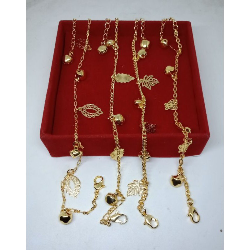 PP01. Gelang xuping wanita lapis emas gelang kaki