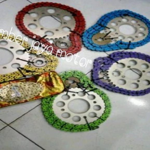 NWR Gear set sss motor jupiter mx rantai warna gear sss 415 ✅