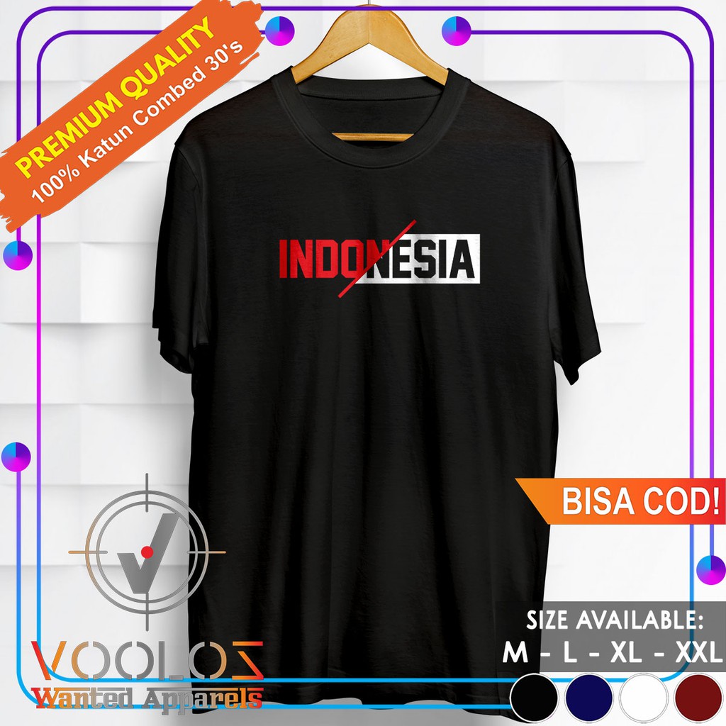 Kaos Agustus Baju Distro Original Pria Dewasa Branded Cowok Kekinian Import Indonesia Merah Putih