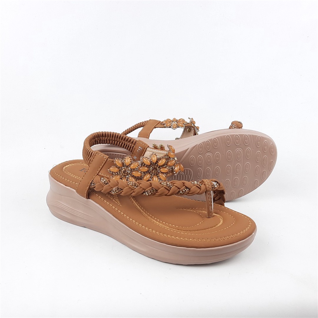 Sandal tali wedges wanita Bozka TVS.7 36-40