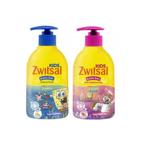 zwitsal kids bubble bath biru/pink 280ml