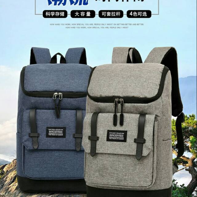 JS_Tas Pria ZB RDN 069 Distro Raindoz Bandung Ransel Punggung Backpack Cowok Keren Sek BRAN NB-Tp BJ