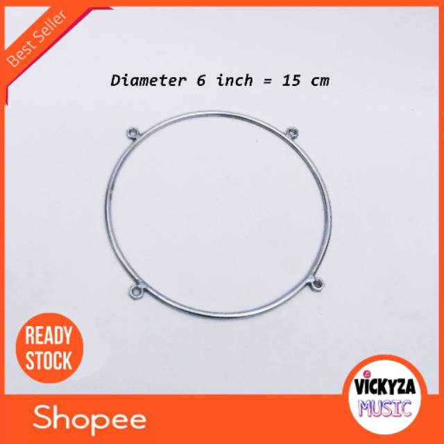 Ring Ketipung Kendang Dumbuk Beton Cor Tabla 15 cm 6 inch