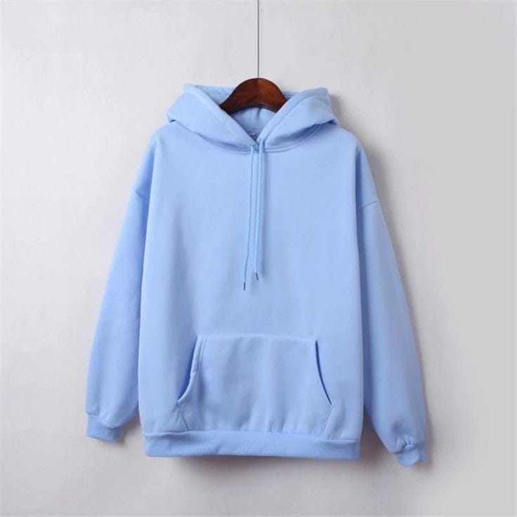 Hoodie Polos Pria Fleece Size M - XXL