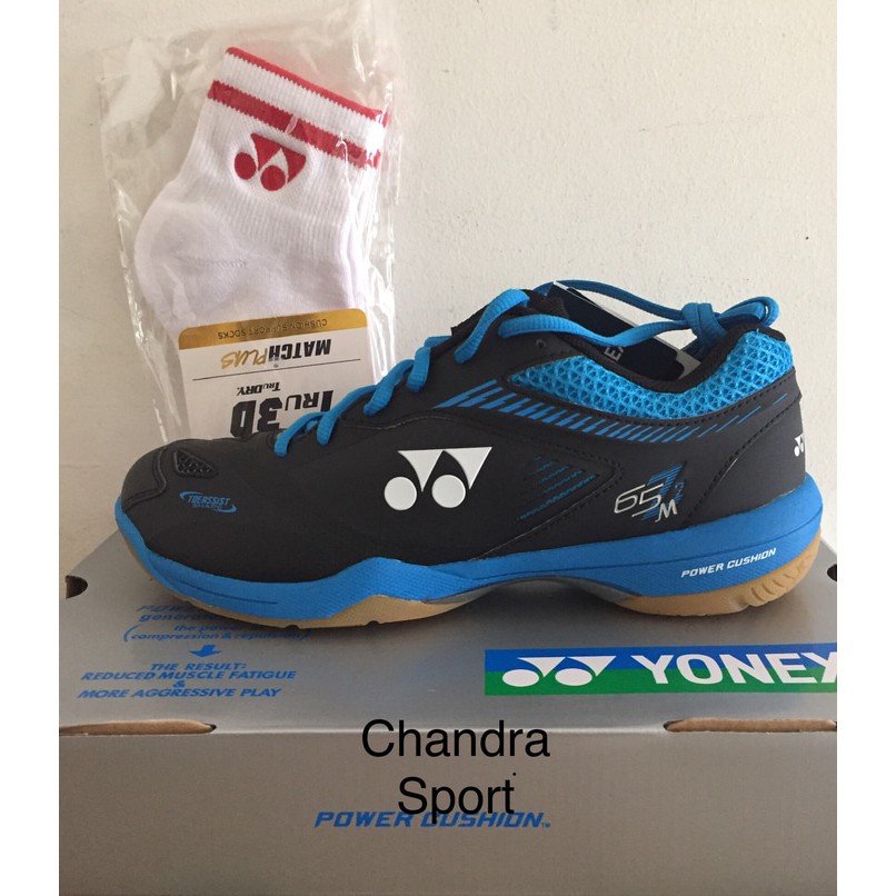 Sepatu badminton Yonex shb 65 Z 2 Men black blue