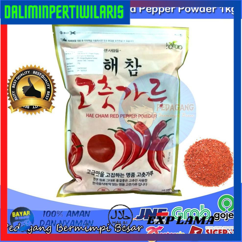 

BISA COD Hae Cham Red Pepper Powder 1Kg | Gochugaru | Gochukaru | Cabai Korea FREE ONGKIR [Kode
