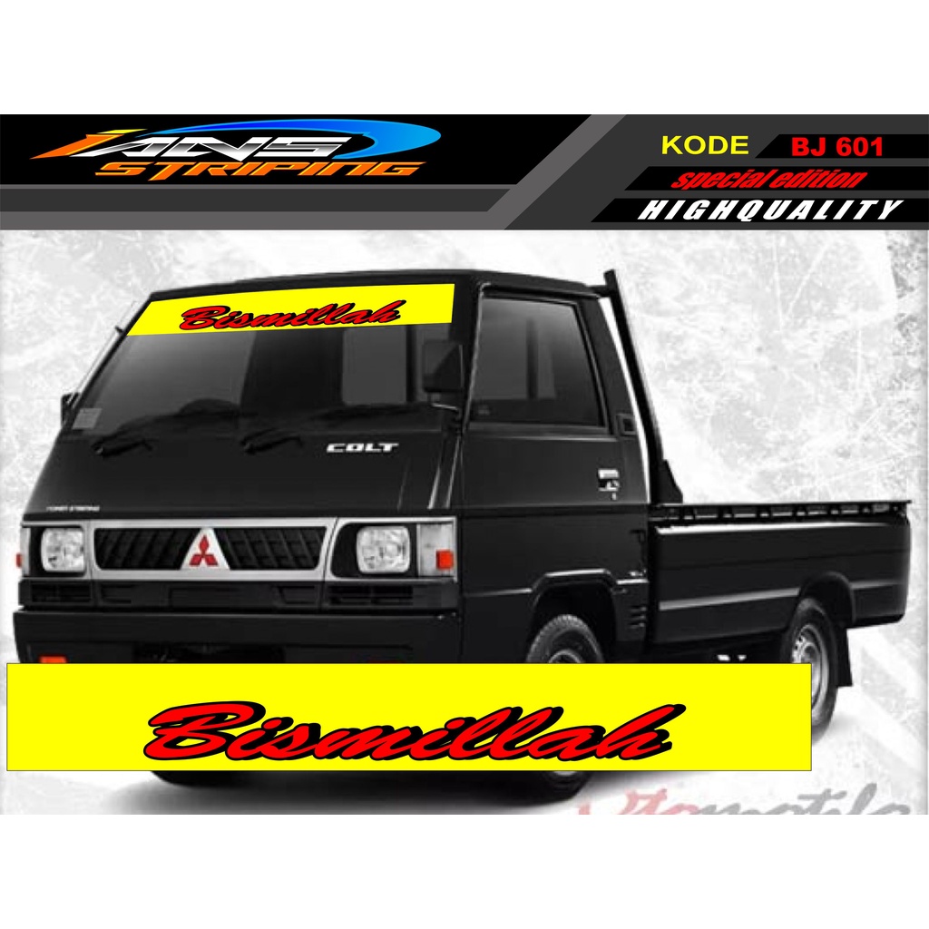 STIKER KACA DEPAN MOBIL L300 / GRANDMAX / PICK UP / CARRY / STIKER KACA DEPAN MOBIL PICK UP / DECAL STIKER PICK UP BJ601