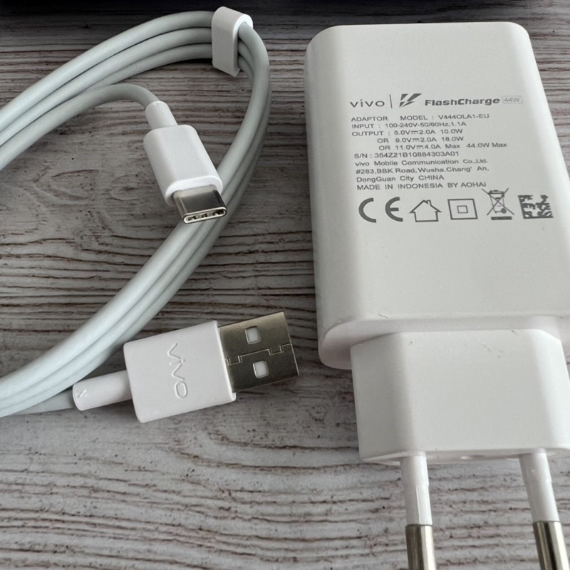 CHARGER VIVO 44W SUPPORT FAST CHARGING ORIGINAL