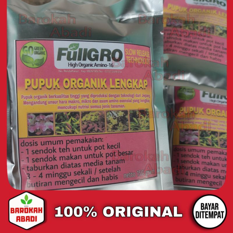 Pupuk FULLGRO - pupuk slow release organik - dekastar organik