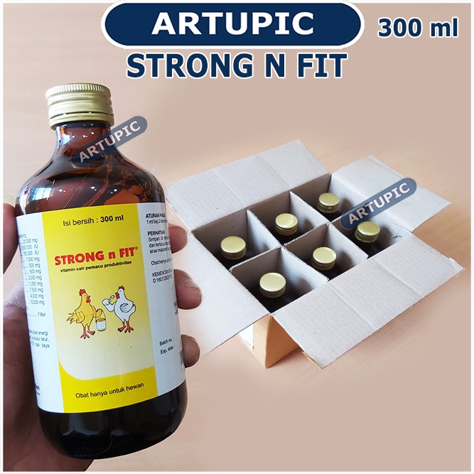 Strong n Fit 300 ml Vitamin Pemacu Produktivitas Produksi Telur Berat Badan FCR Daya Tahan Ayam