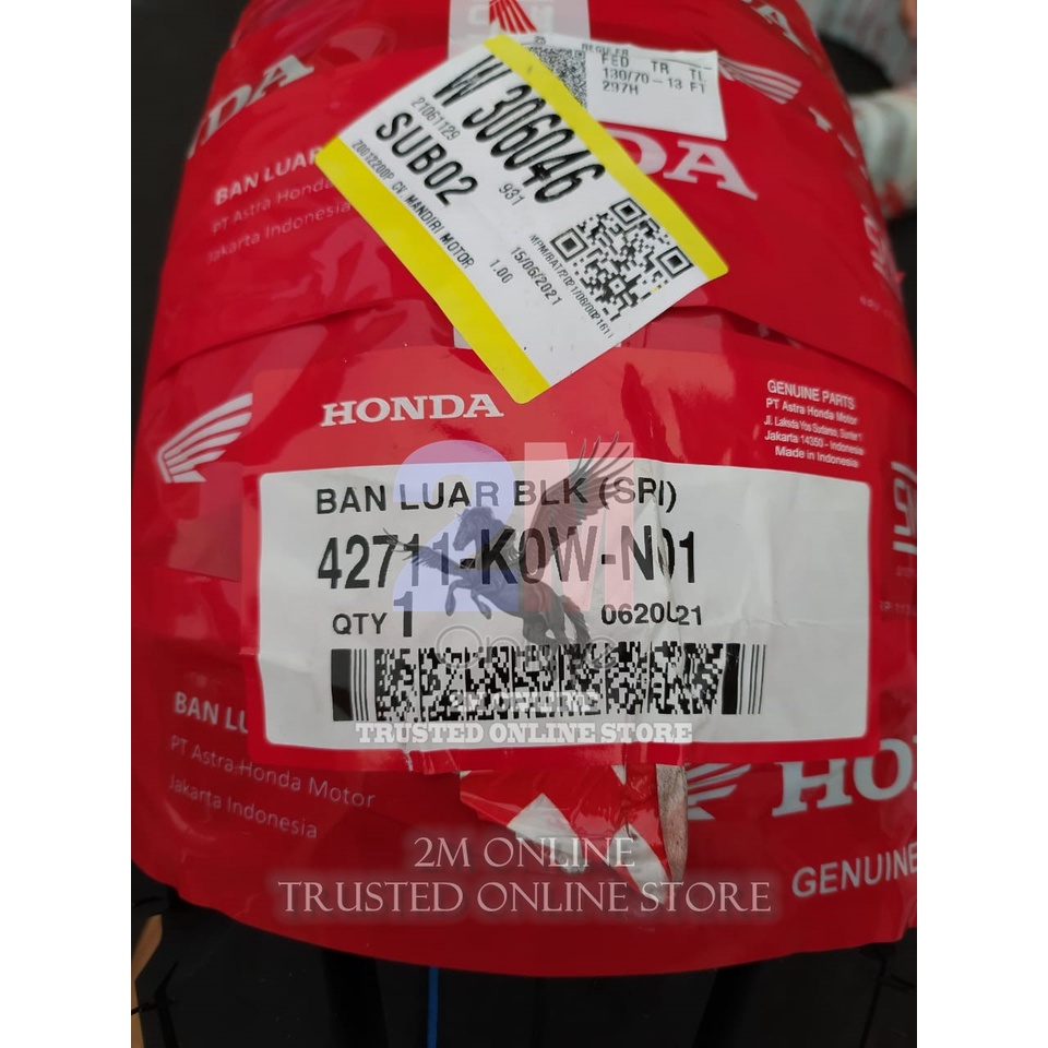 Mdr Ban Belakang ADV 150 Tubeless 130-70-13 Ori AHM 42711-K0W-N01