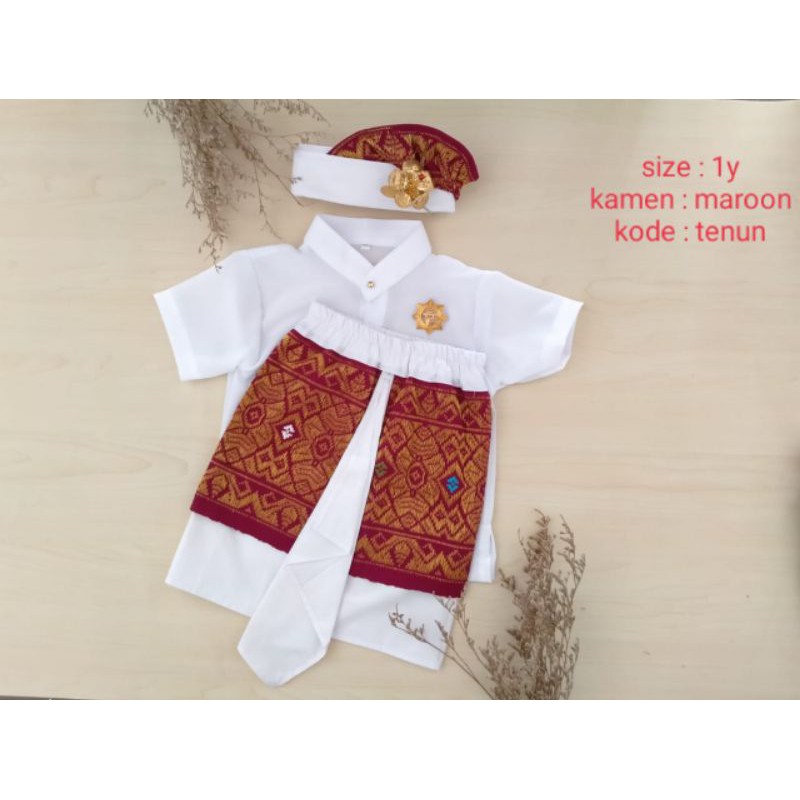 SET ANAK SAFARI KAMEN UDENG SONGKET TENUN