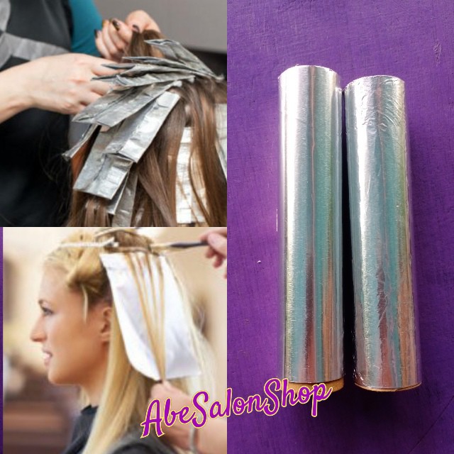 Alumunium foil roll highlight rambut