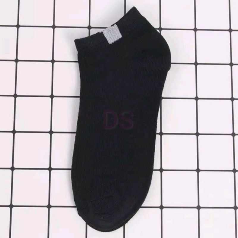 Kaos Kaki Ankle Cute KaosKaki Pendek Polos dan Motif Garis Semata Kaki Impor Murah kaoskaki korea DS-GARIS ATAS - HITAM