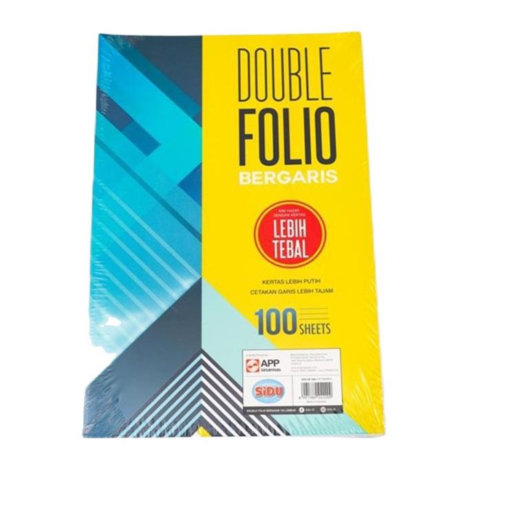 

Keluaran Terbaru.. Kertas/Double Folio Bergaris Sidu 100 Sheets SINAR DUNIA