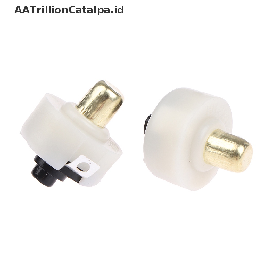 2 Pcs Tombol Tekan Saklar ON / OFF Lampu Senter LED 17mm