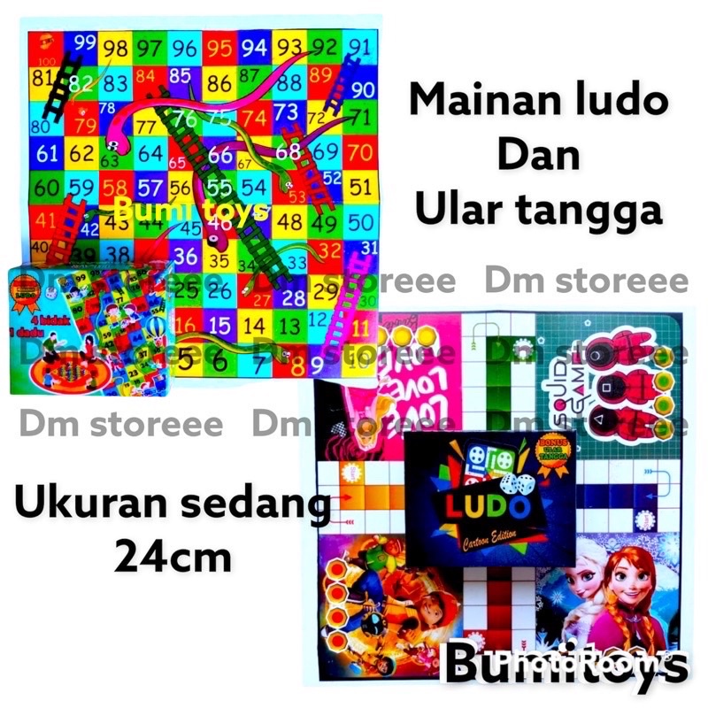 mainan ludo dan ular tangga / mainan tradisional / mainan jadul / mainan anak murah