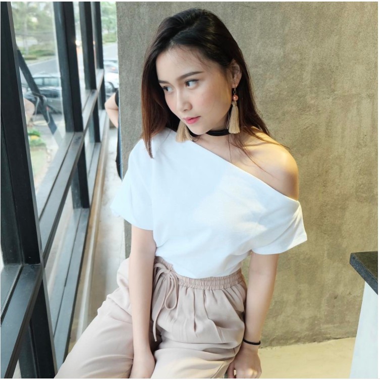 Timber One Shoulder Top Blouse iAtasani iBajui iWanitai BL1000 Timber One Shoulder Top Blouse iAtasani iBajui iWanitai BL1000