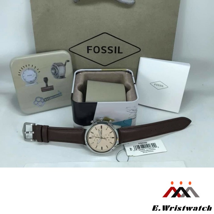 JAM TANGAN PRIA FOSSIL JAM TANGAN FOSSIL PRIA FS5350 SILVER JAM FOSSIL ORIGINAL GARANSI