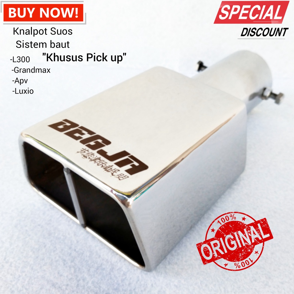 KNALPOT MOBIL SUOS BEGJA EXHAUST SISTEM BAUT PNP KHUSUS PICK UP CARRY L300 GRANDMAX T120SS APV