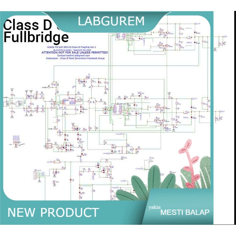 PCB ucd d2k fulbrigde Plus dua buffer FIX REV 3 | WER