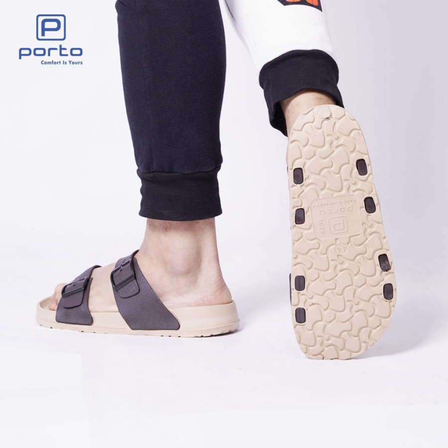 Sandal Slop / Sandal Karet / Sendal Selop Pria Porto 1029 M