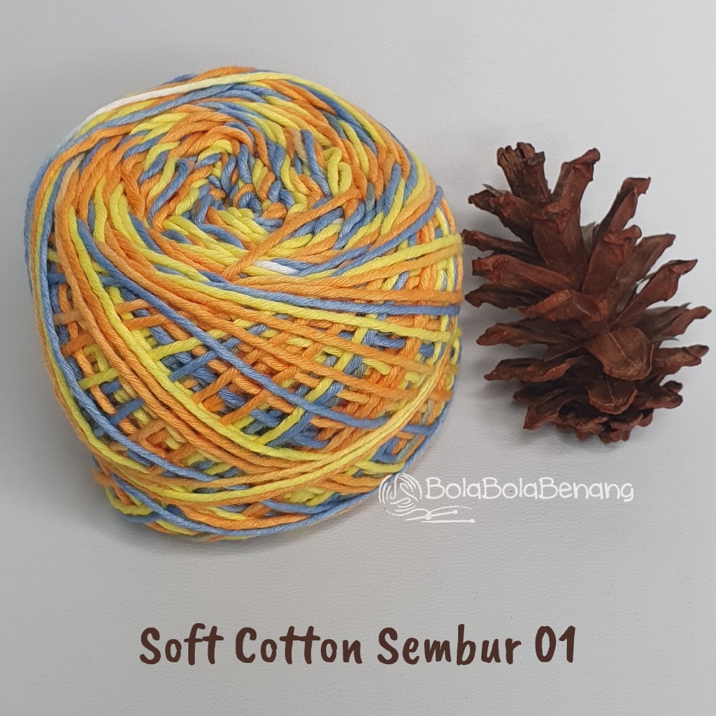 Benang Rajut Soft Cotton Sembur - Big Ply - SCB Sembur