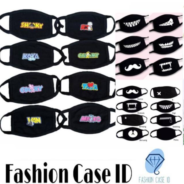Masker Mulut BT21 Masker Kain Polos Anti Debu Masker Masker Mulut BT21 Masker Kain Polos Anti Debu Masker