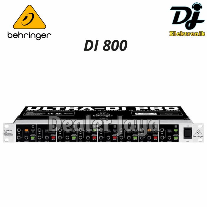 Direct Box Behringer Di 800 / Di800 V2 - 8 channel Active