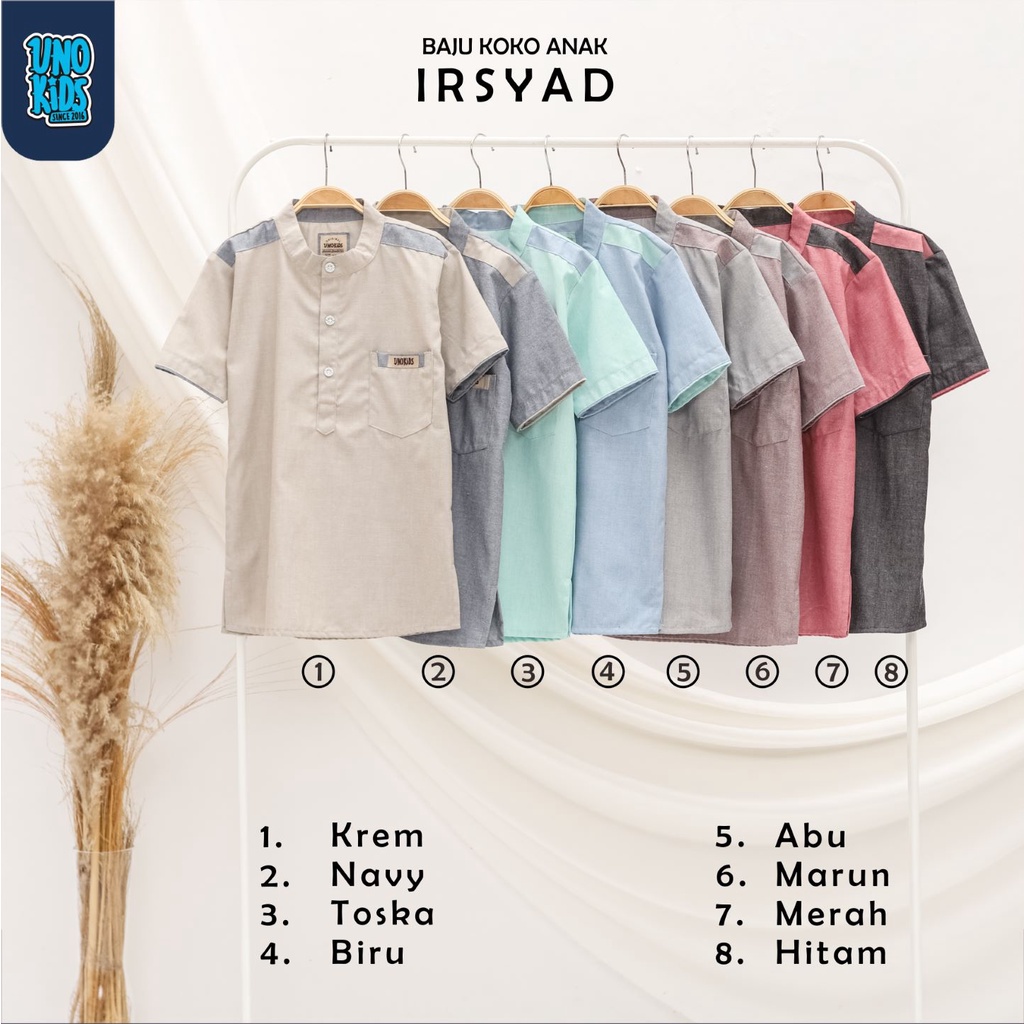 Baju Koko Anak IRSYAD (2-10 Tahun) || BAJU KOKO ANAK || BAJU MUSLIM || BAJU NGAJI || KEMKO ANAK