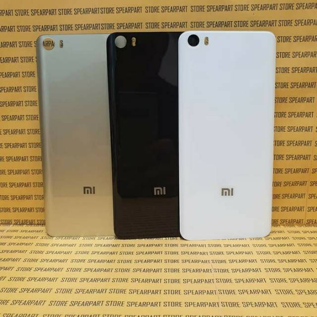 Tutup belakang Backdoor Xiaomi Mi5 Mi 5 Original bahan Kaca