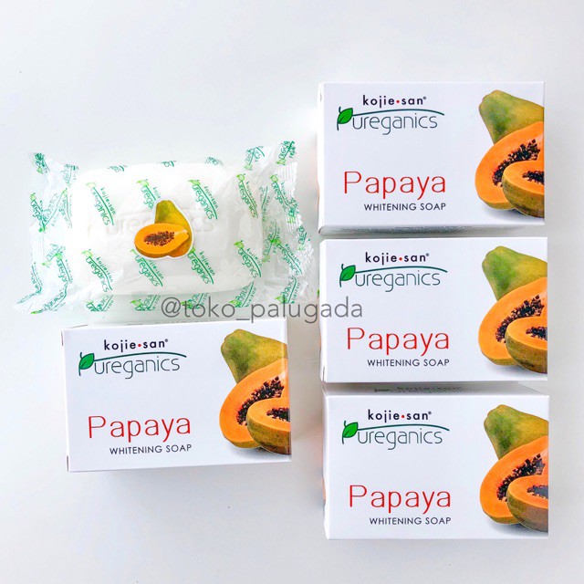 KOJIE SAN Pureganics Papaya Soap Sabun Kojiesan Pepaya - 135gr