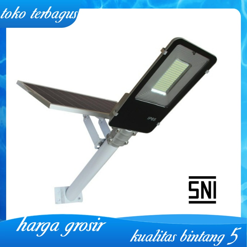 LAMPU JALAN TENAGA SURYA SOLAR PANEL 100W REMOTE CONTROL