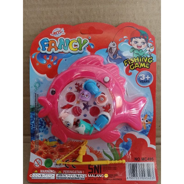 MC 495 Mainan anak pancing 1 kolam / fishing rotate / FISHING ROTATE MAGNET / MAINAN PANCING PLUS IKAN MAGNET PUTAR kevintoys