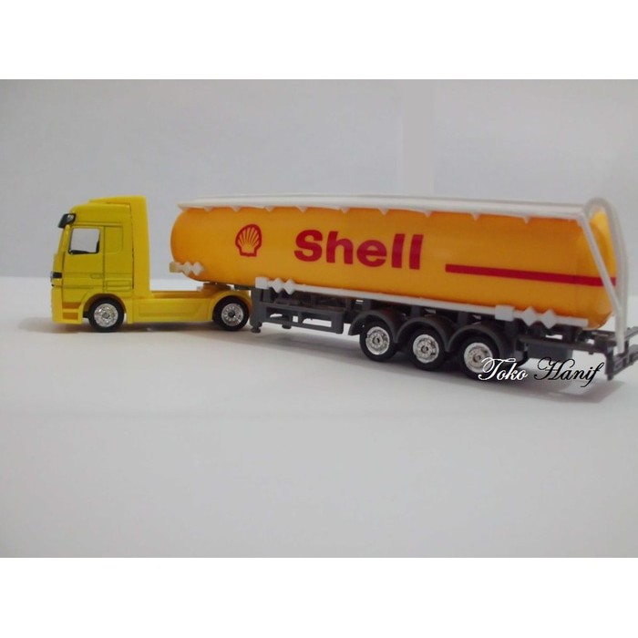 Diecast Miniatur Replika Truck Tanki Shell