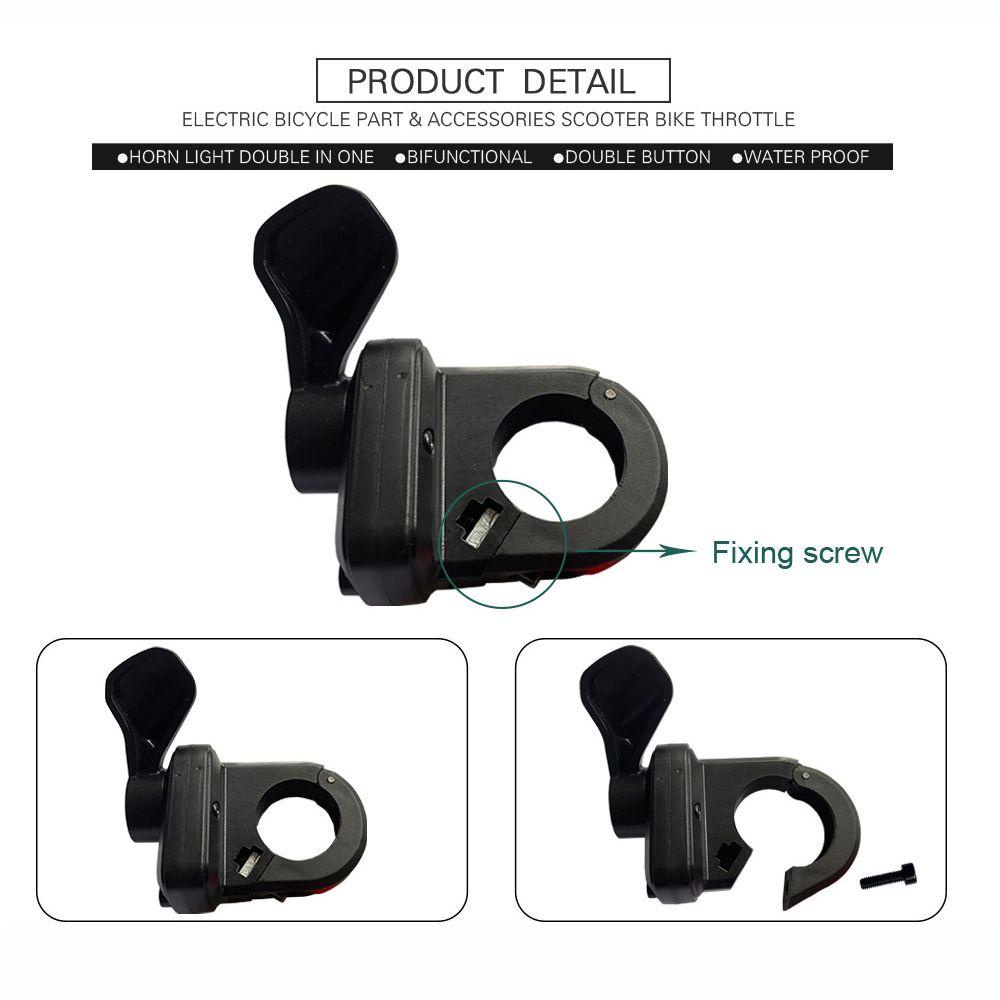 R-FLOWER E-bike Thumb Throttle Aksesoris Untuk BAFANG TT-009 Sepeda Listrik 3Pin Steker Tahan Air