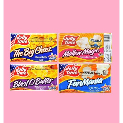 ORIGINAL Pop Corn Jolly TIme 100 Gram - PopCorn JollyTime Made In USA - Fun Mania
